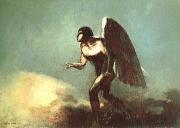 Odilon Redon The Winged Man or the Fallen Angel oil painting on canvas